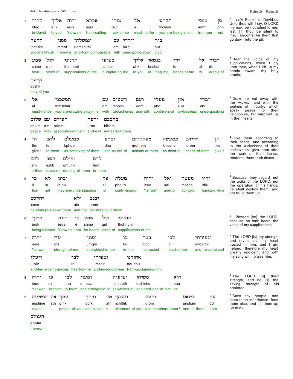19028-The Book Of Psalms Chapter-028 cover