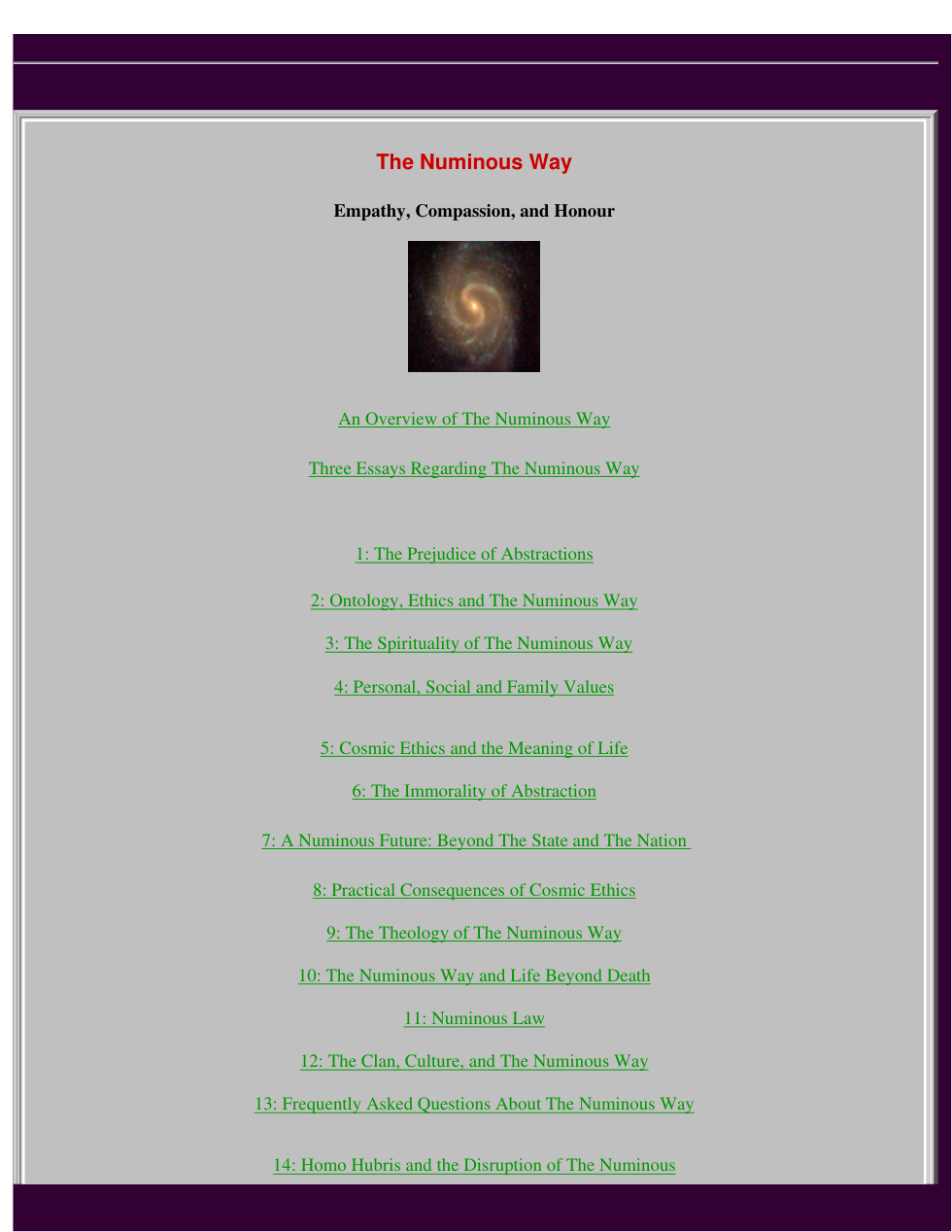 David-Myatt-The-Numinous-Way-updated-2010-CE cover
