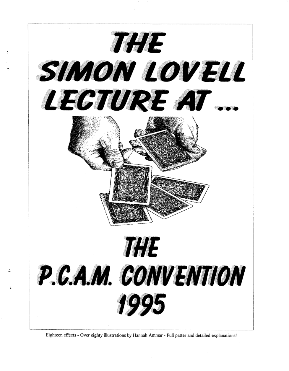 Simon Lovell - PCAM Covention 1995 cover