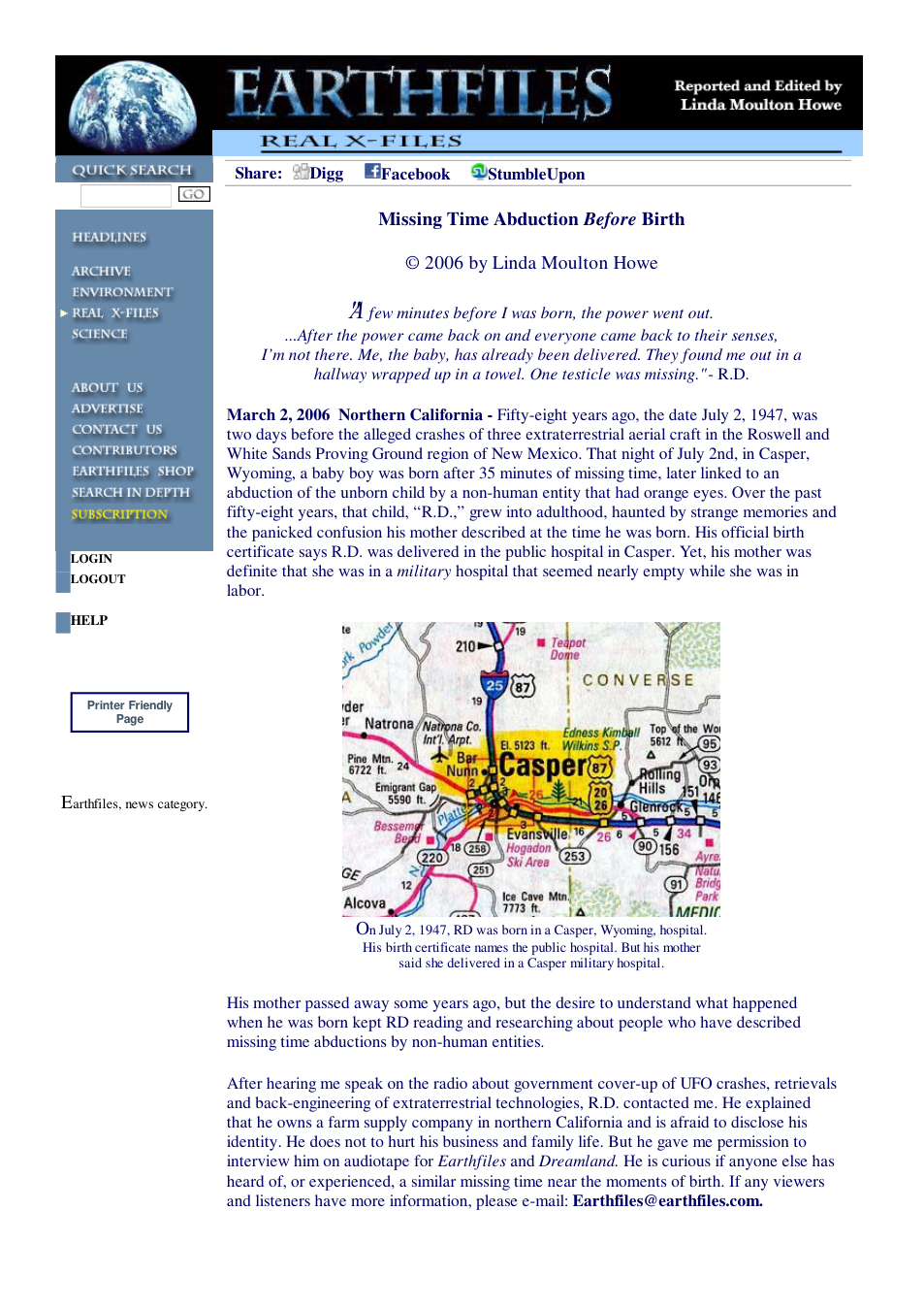 03 02 2006 Missing Time Abduction Before Birth cover