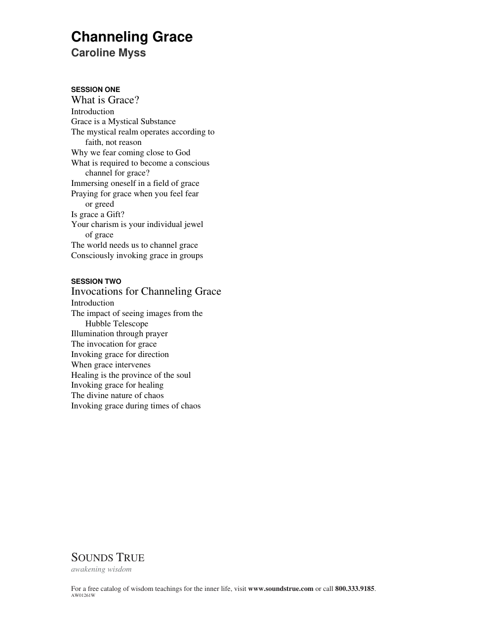 Channeling Grace TOC cover