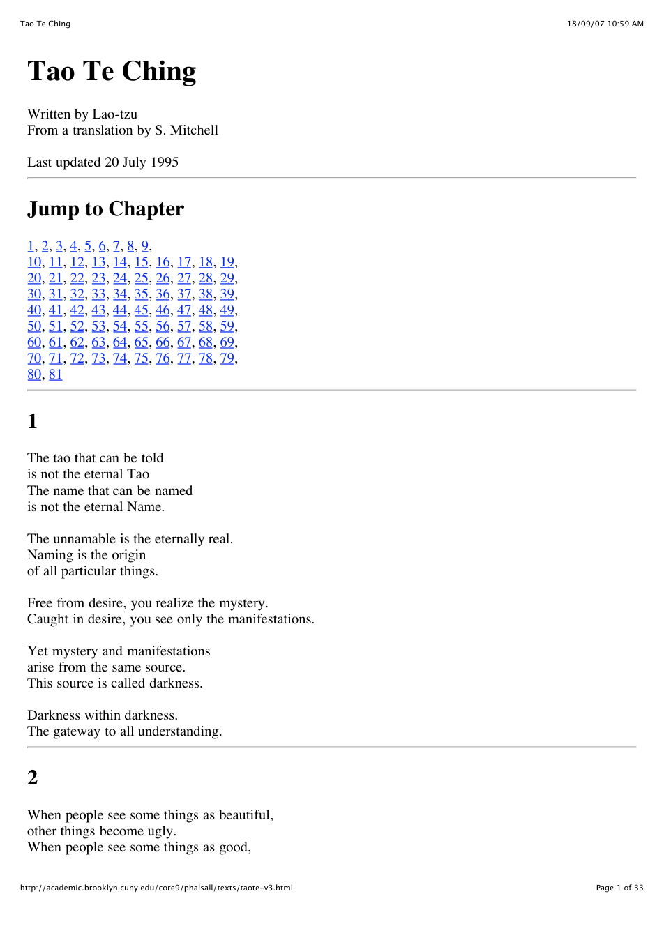 Tao Te Ching cover