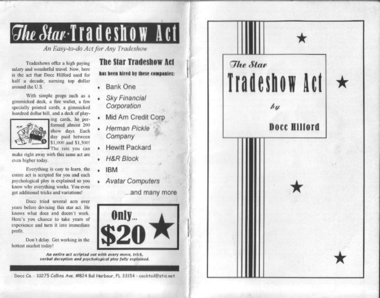 Docc Hilford - The Star Tradeshow Act cover