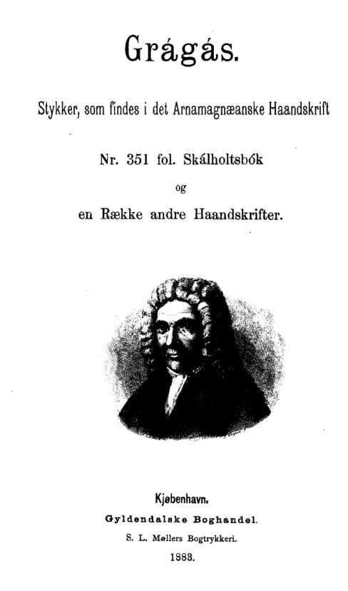 Grágás Skálholtsbók et al. cover