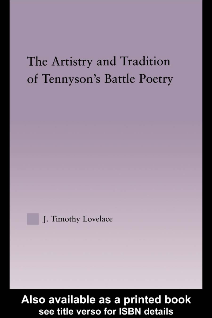 The Artistry and Tradition of Tennysons Battle Poetry cover