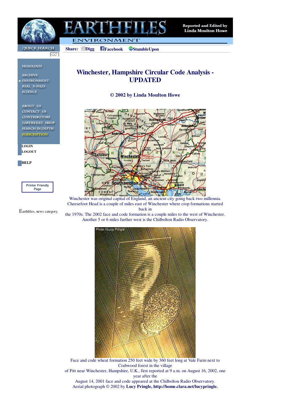 08 19 2002 Winchester, Hampshire Circular Code Analysis - UPDATED cover