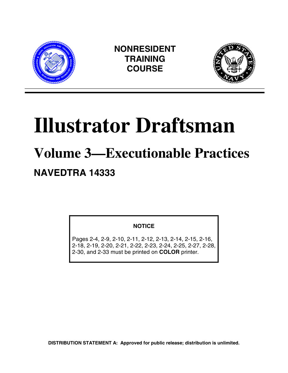 NAVY Illus. Draftsman Vol3 Execution. Practices 2003 582p. cover