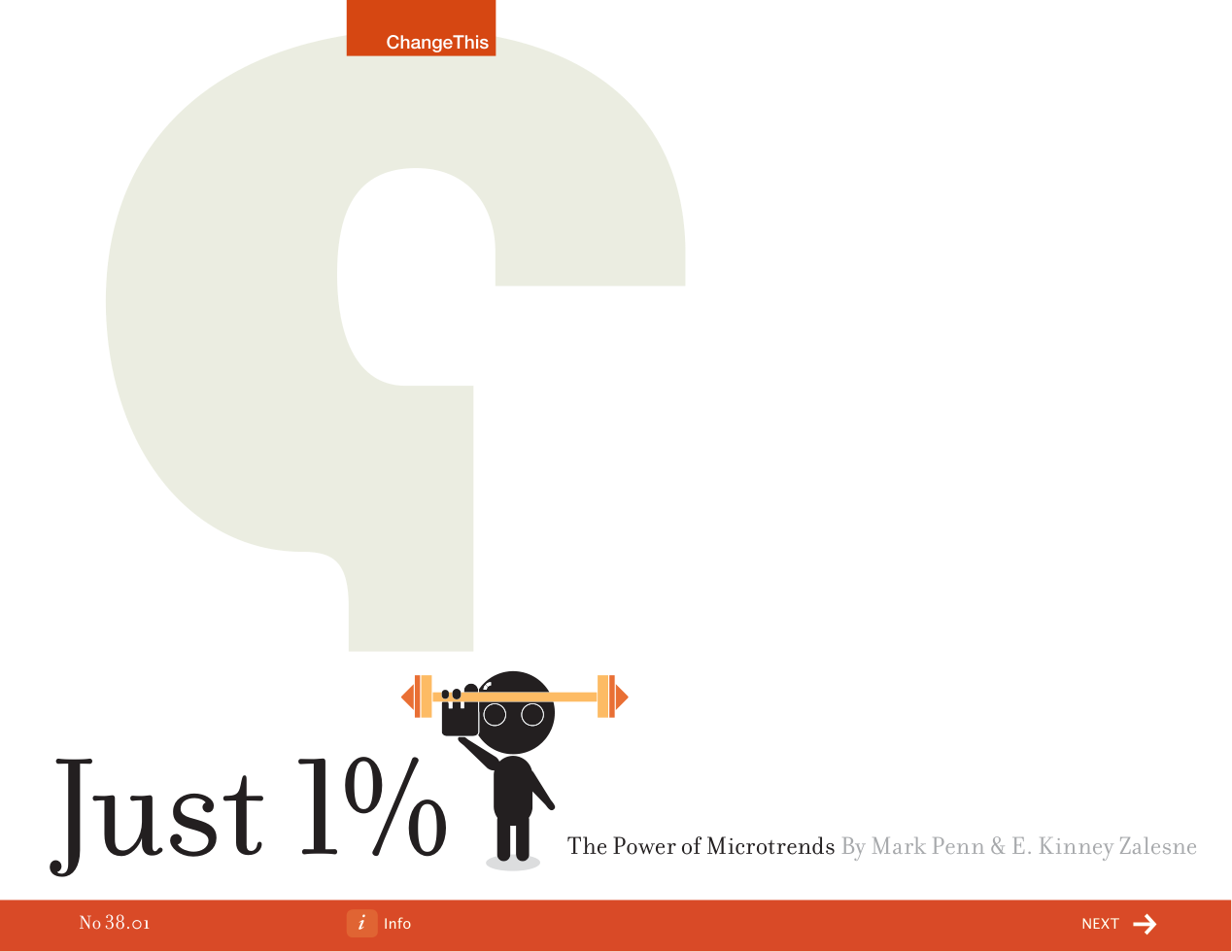 Just 1% The Power of Microtrends cover