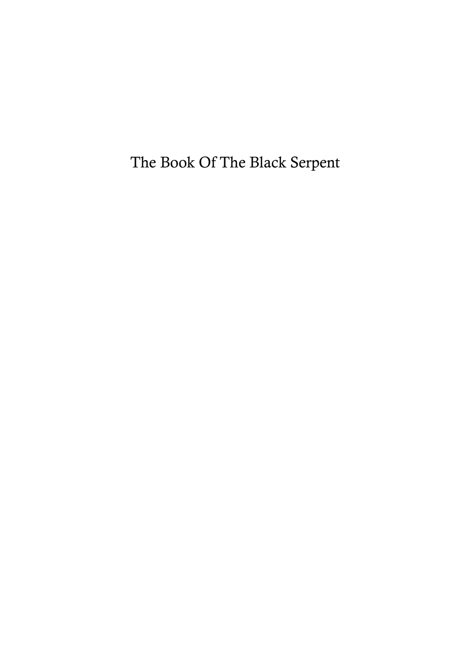 Golden Dawn - Book Of The Black Serpent cover