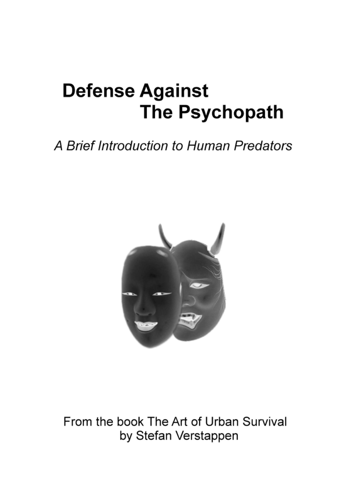 Defense Against the Psychopath cover