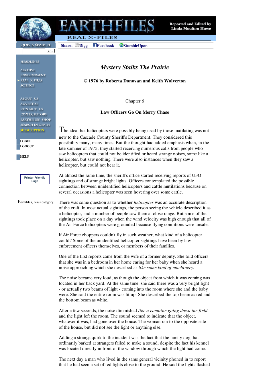 10 08 2002 Chapter 6 - Mystery Stalks The Prairie cover