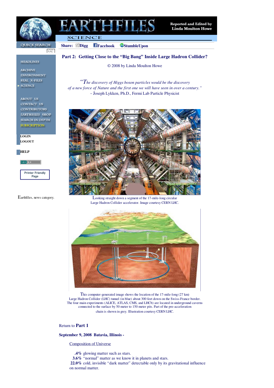 09 09 2008 Part 2 Getting Close to the Big Bang Inside Large Hadron Collider cover