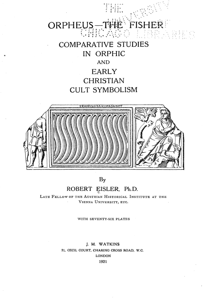 Orpheus the Fisher - R Eisler cover