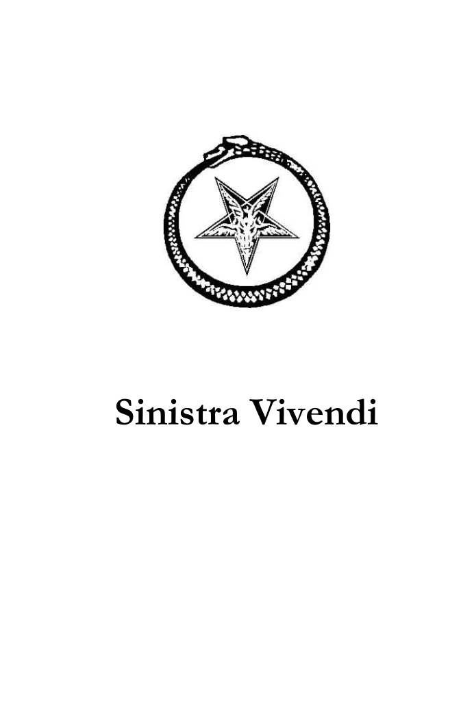 Sinistra Vivendi cover