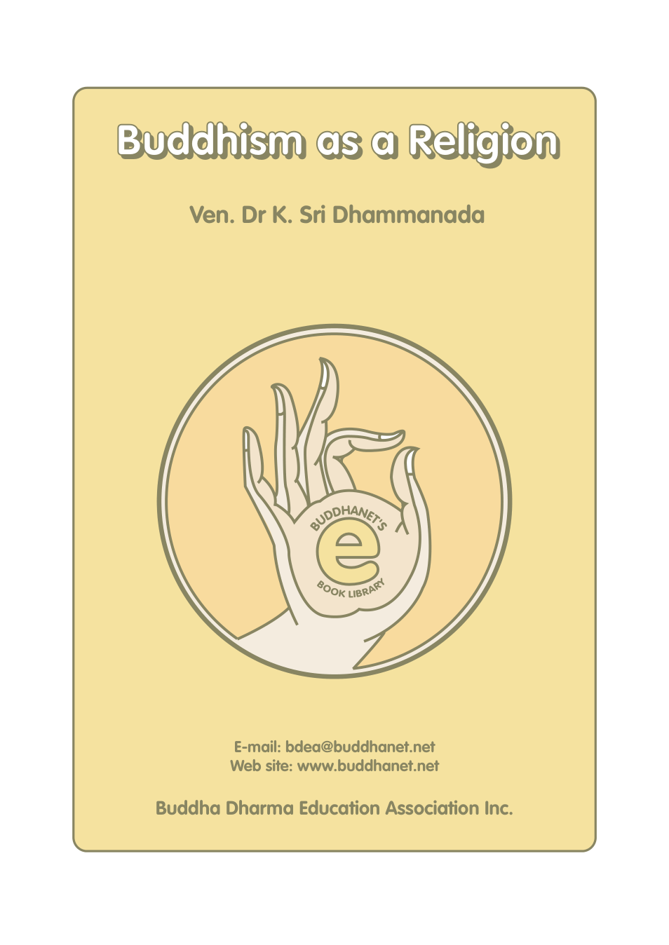 Buddhism As A Religion cover