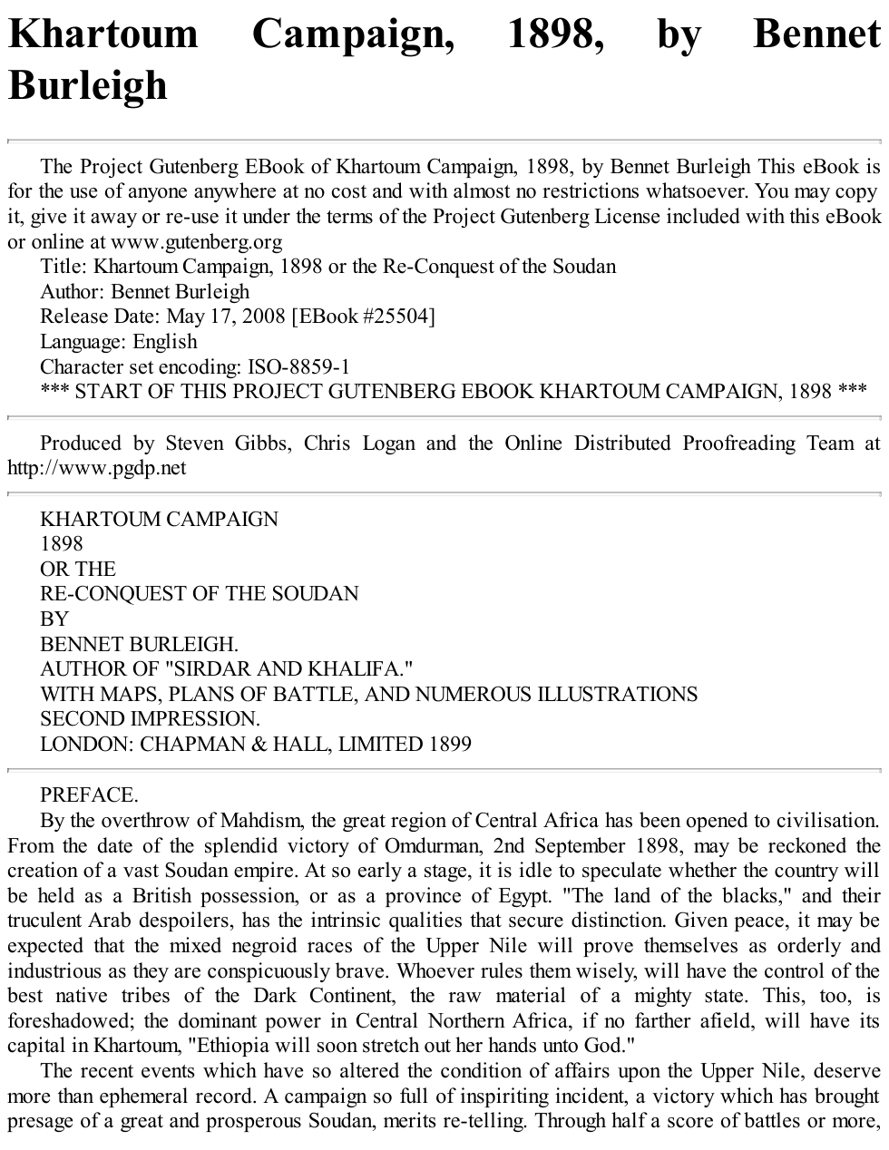 war - khartoum campaign 1898 cover