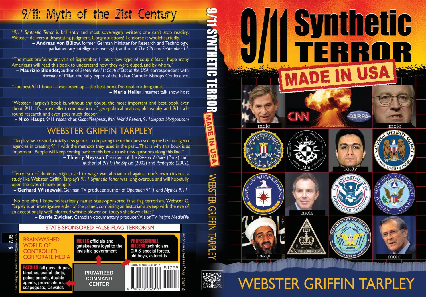 Tarpley, Webster Griffin - 9-11 Synthetic Terrorism, Made in USA (2004) cover