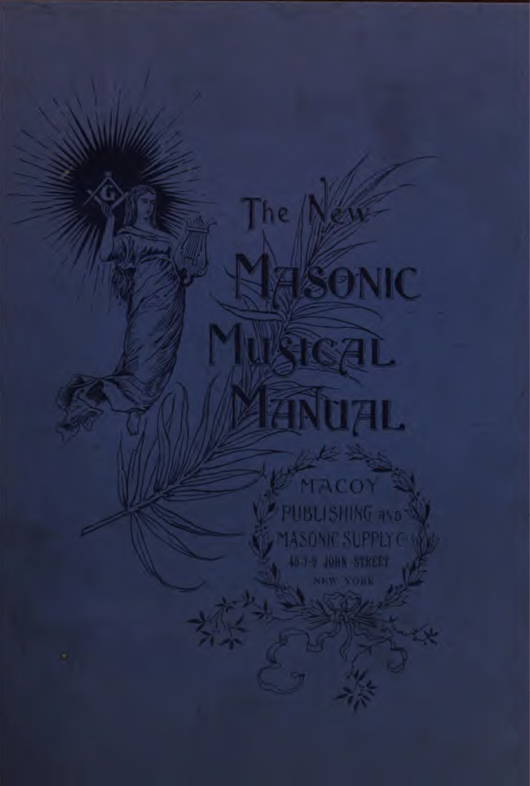 The New Masonic Music Manual - W Janes cover