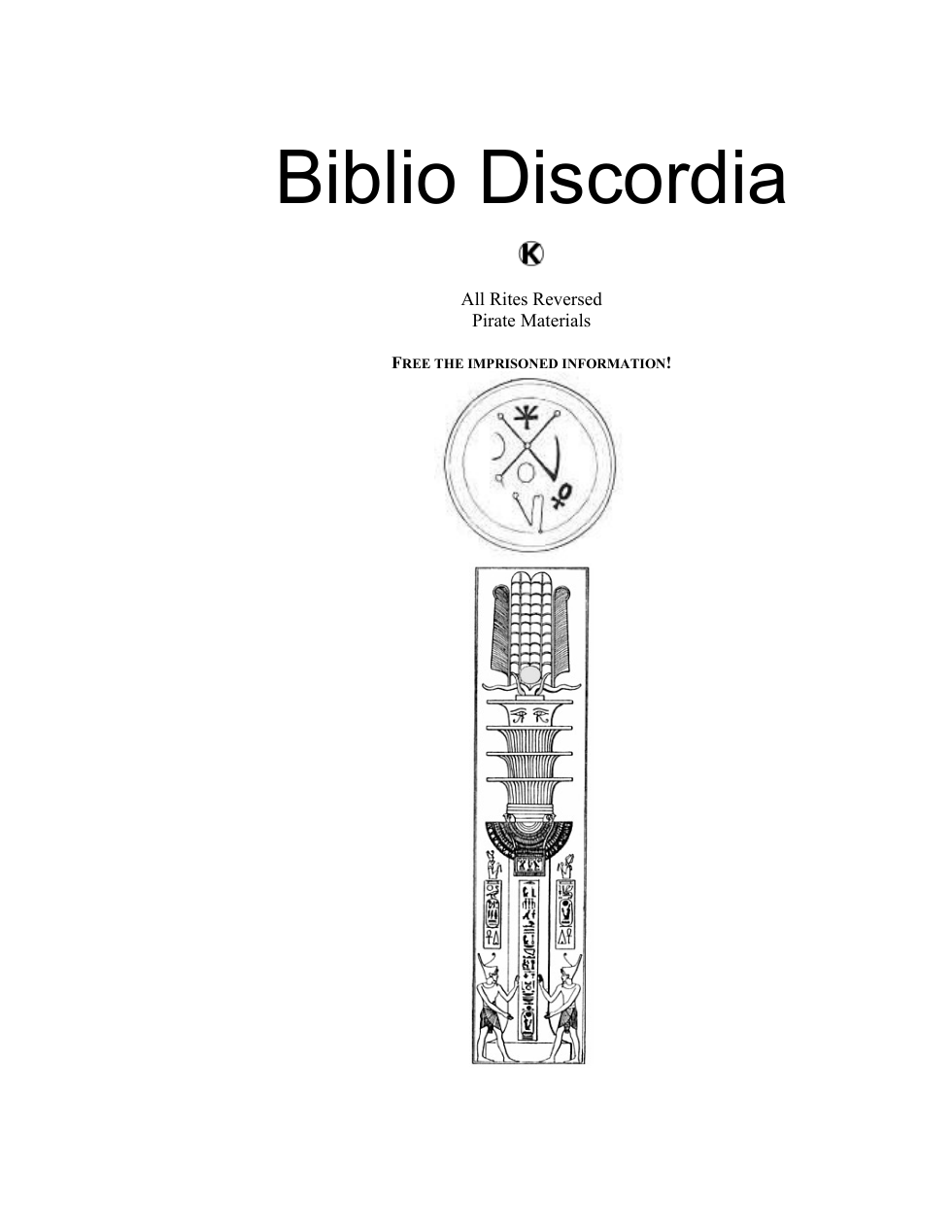 Biblio Discordia by Anonymous cover