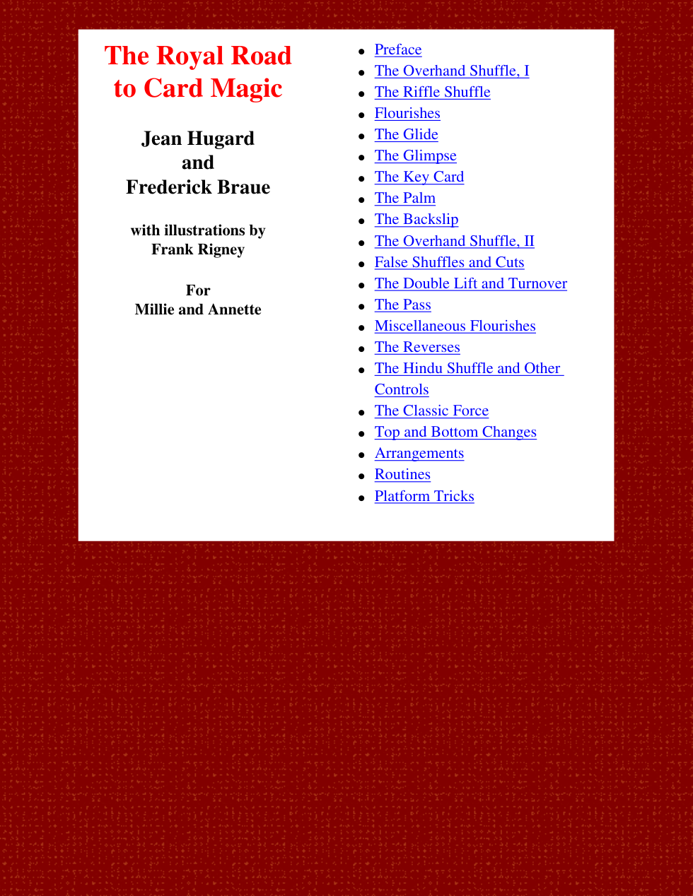 The Royal Road to Card Magic1 cover