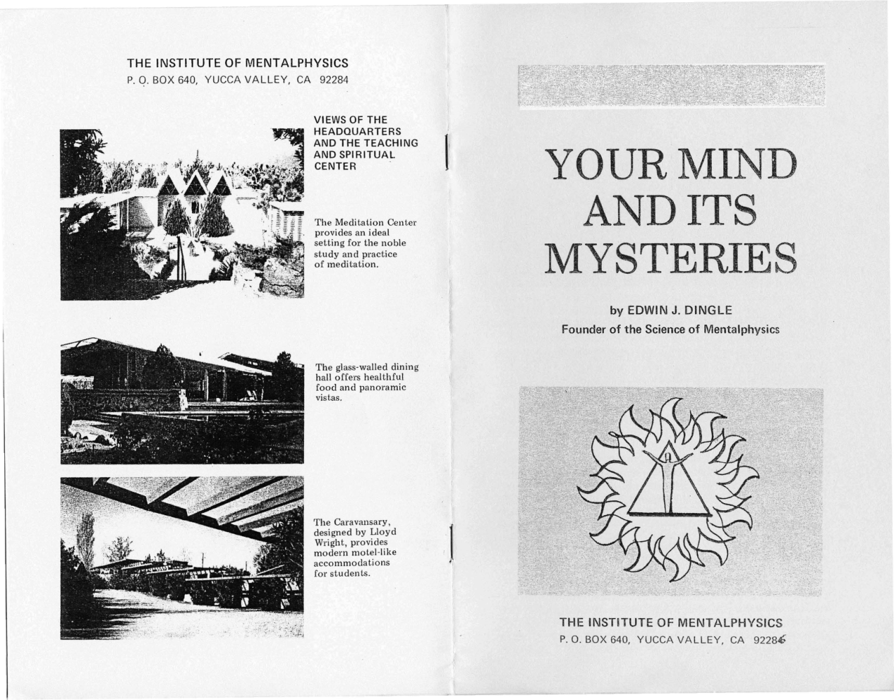 Your Mind and Its Mysteries cover
