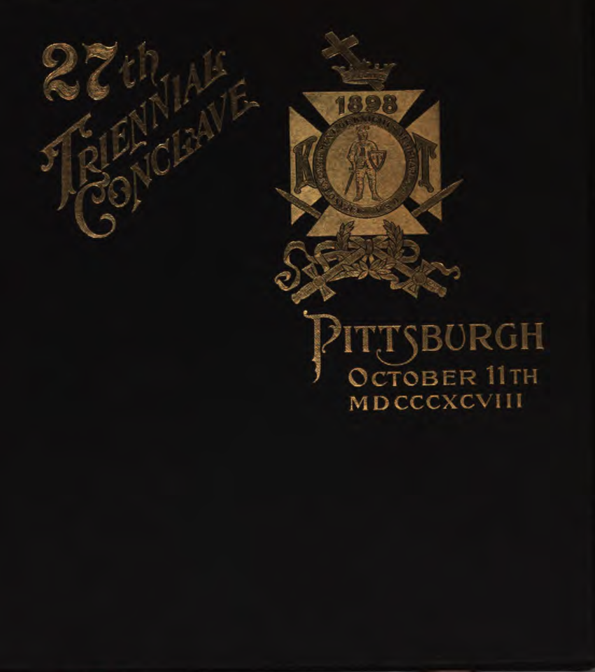 Official Souvenier 27th Triennial Conclave, Pittsburgh cover