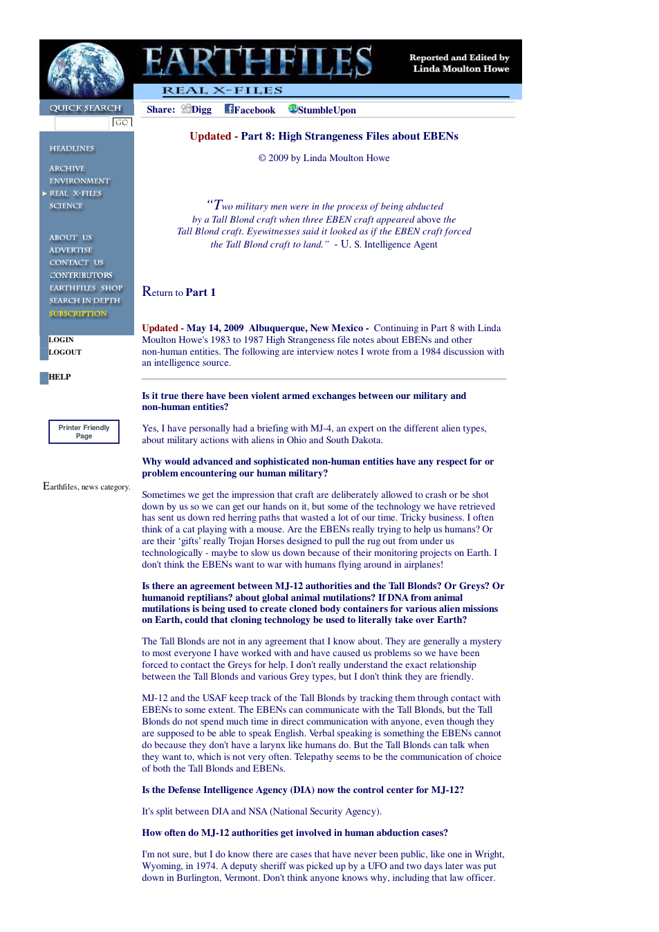 05 13 2009 Part 8 High Strangeness Files about EBENs cover