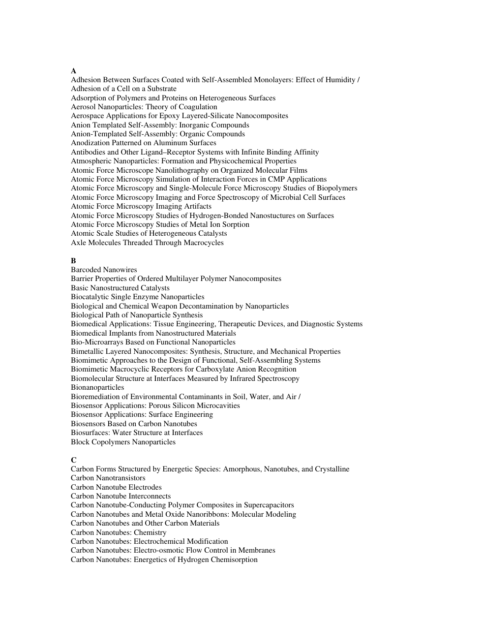 Dekker Encyclopedia of Nanoscience and Nanotechnology cover