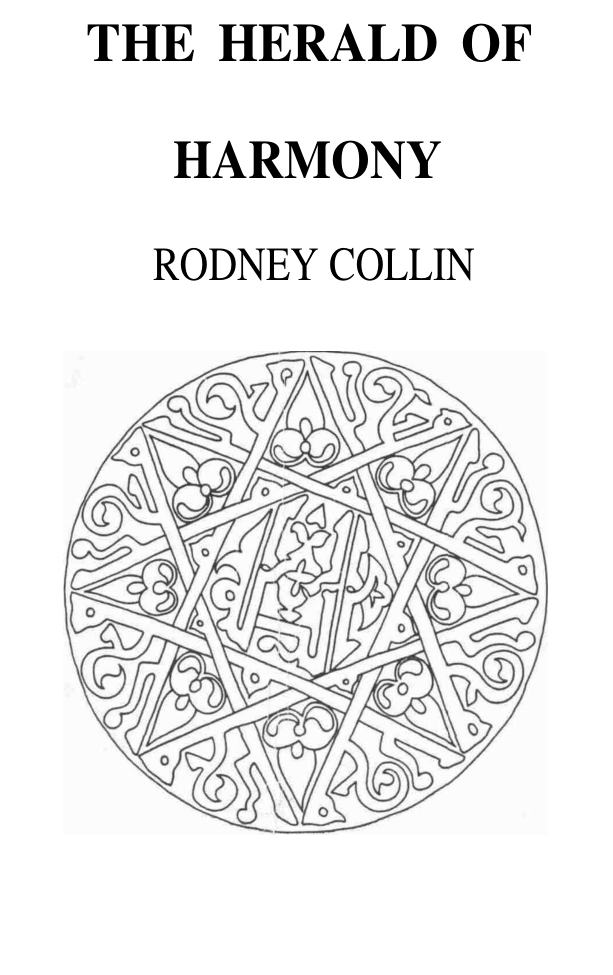COLLIN, RODNEY - THE HERALD OF HARMONY cover