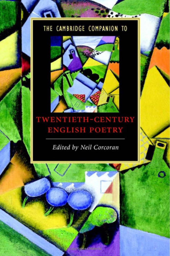 The Cambridge Companion to Twentieth-Century English Poetry cover