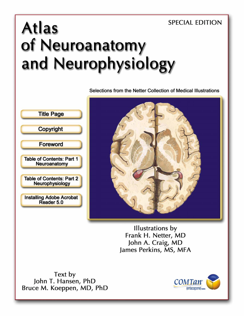 Atlas Of Neuranatomy And Neurophysiology cover