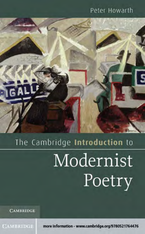 Introduction to Modernist Poetry cover