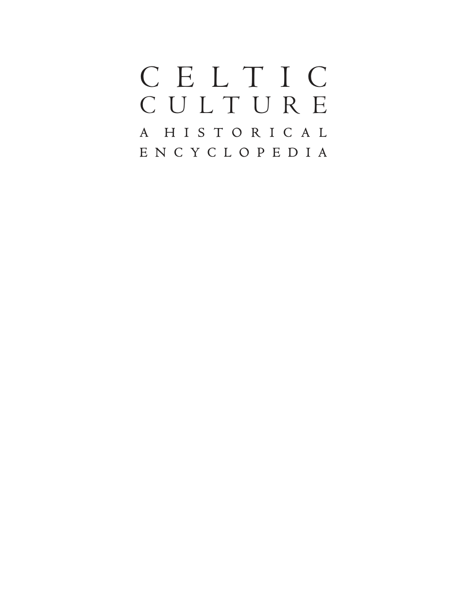 Celtic Culture Encyclopedia cover