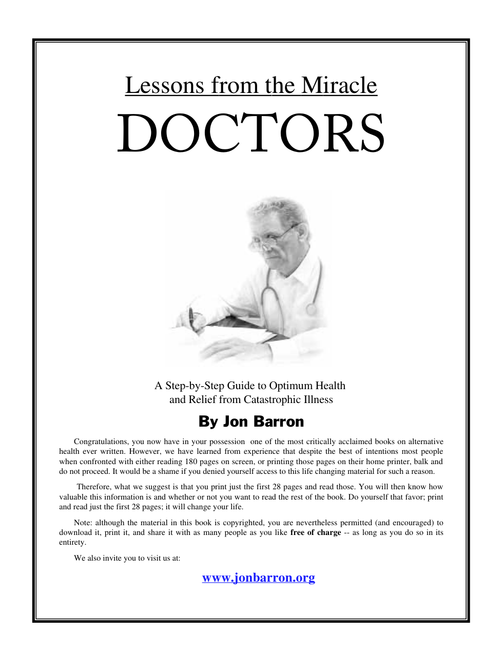 Lessons from Miracle Doctors cover