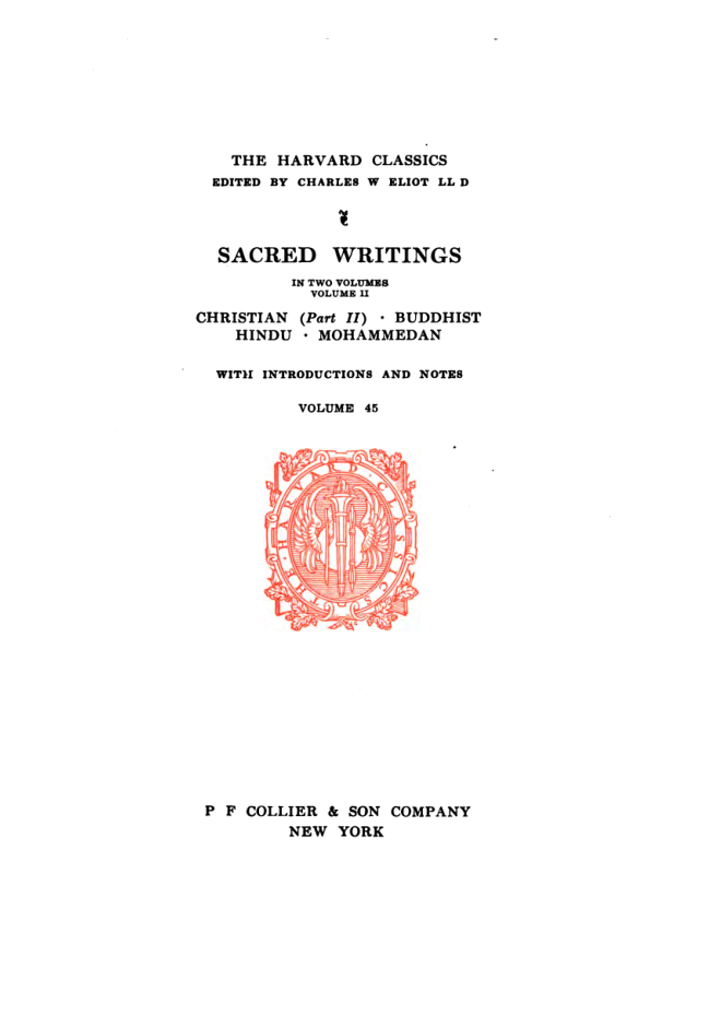 Sacred Writings Vol II - C Elliot (Ed) cover