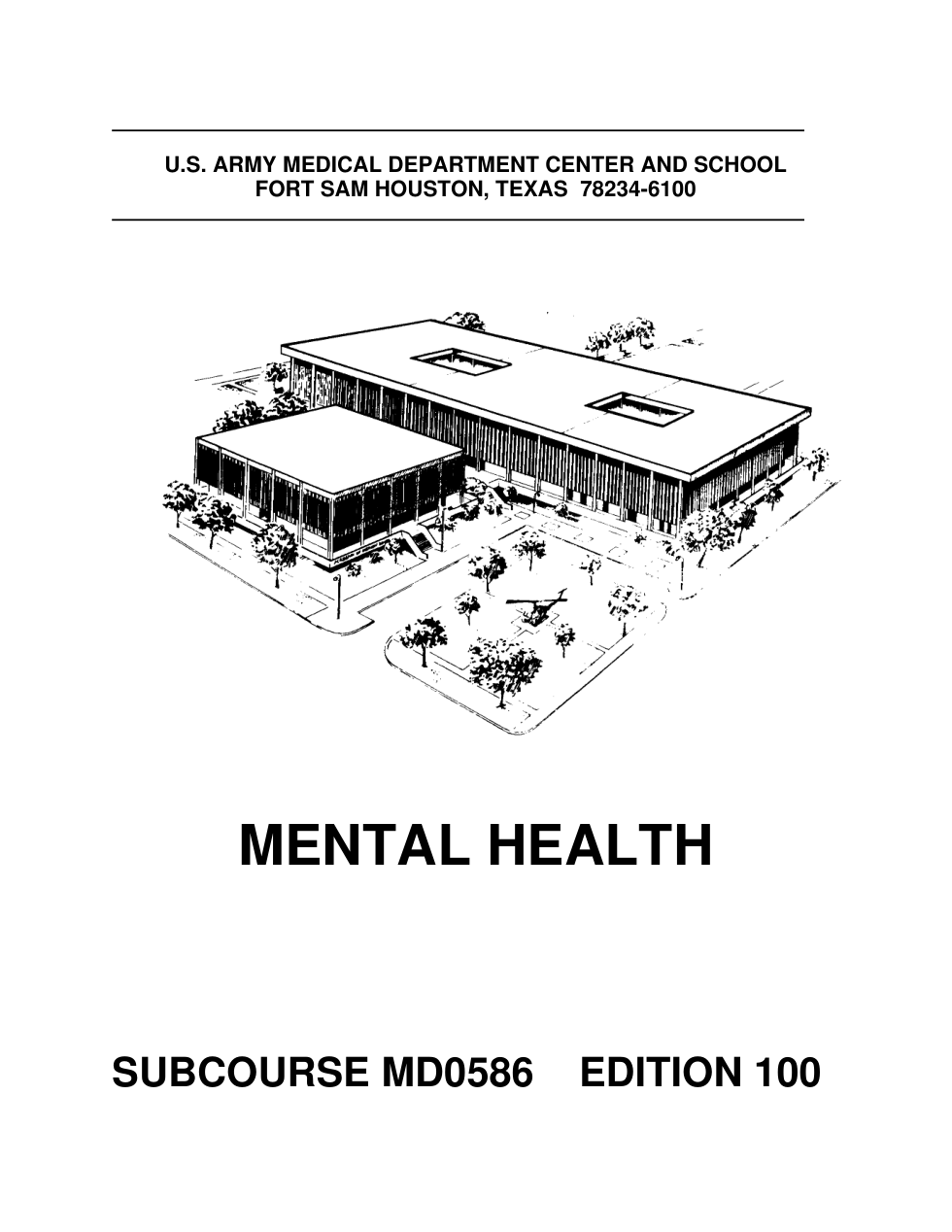 ARMY Medical - Mental Health 2006 112 pages cover