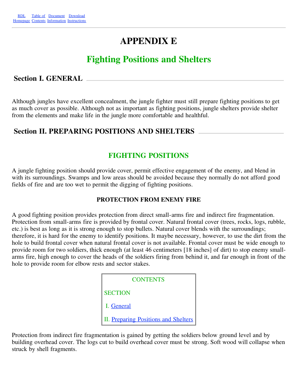 Fighting Positions And Shelters cover