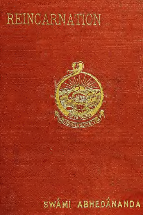 Vedânta Philosophy; Five Lectures On Reincarnation - S Abhedananda (1907) cover