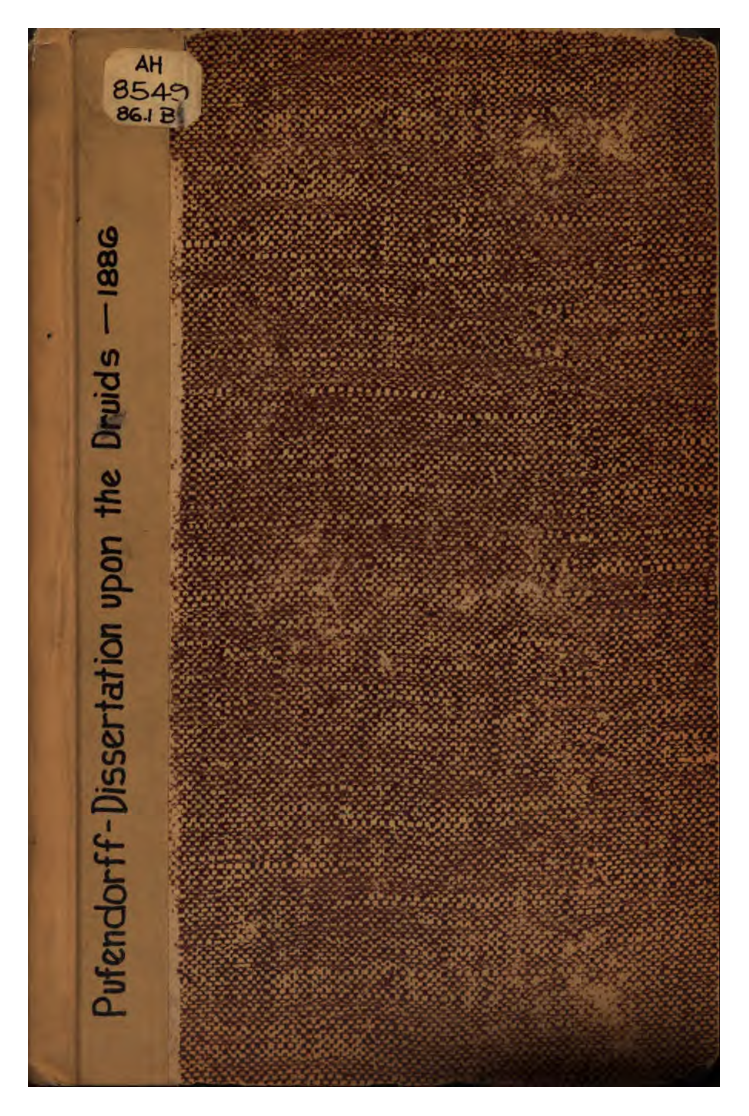 Esaias Pufendorf - A dissertation upon the Druids (1886) cover