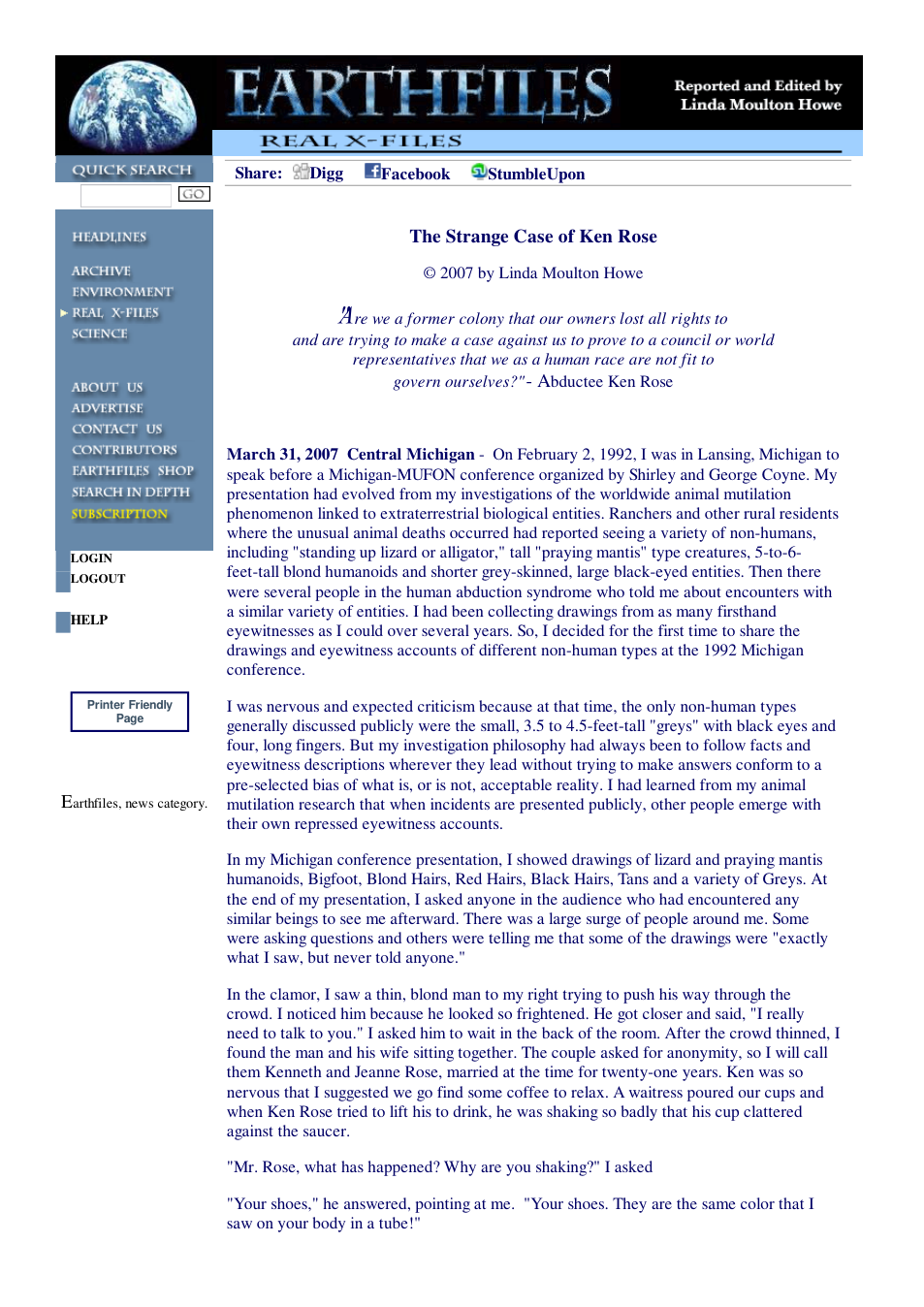 03 31 2007 The Strange Case of Ken Rose cover