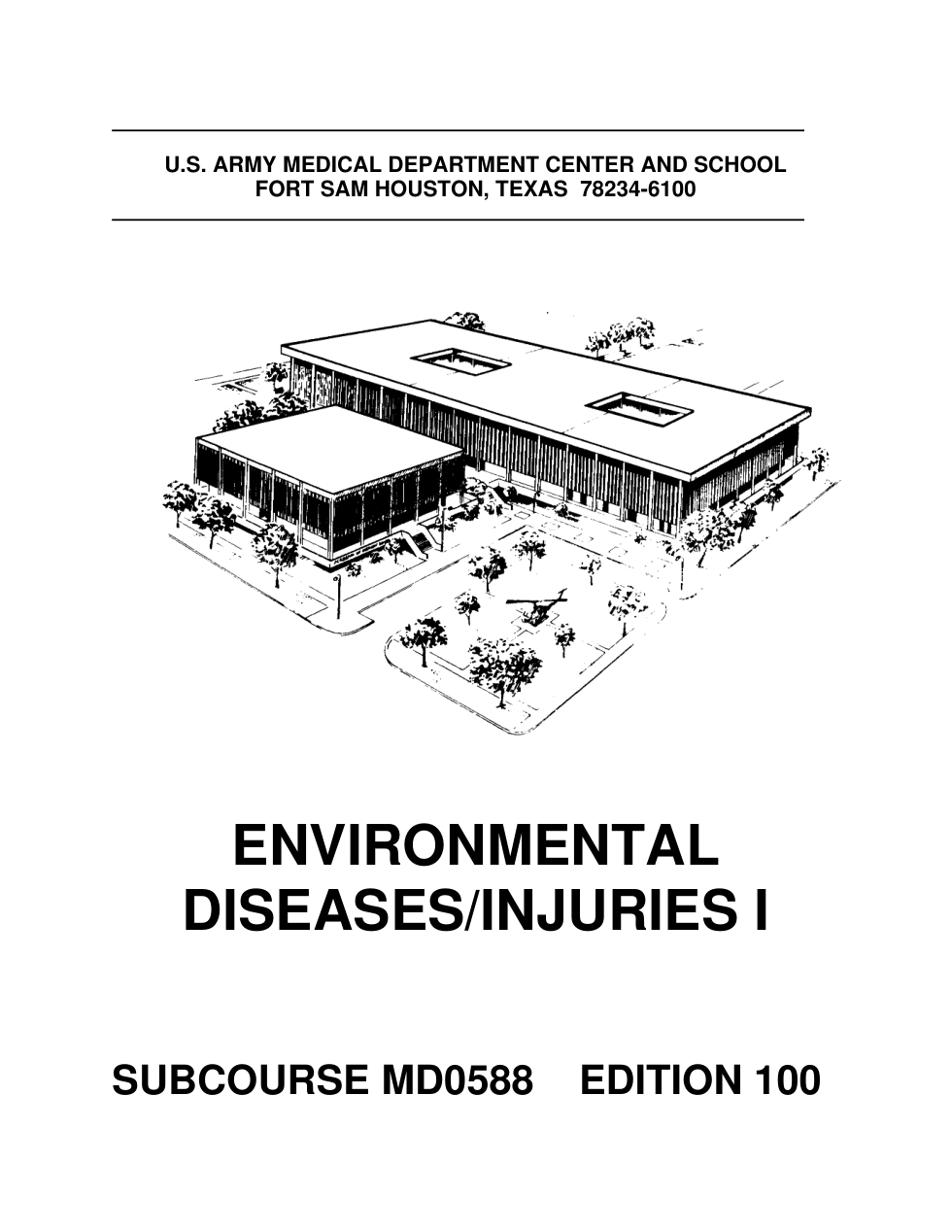 ARMY Medical - Environmental Diseases,Injuries I 2006, 96p. cover