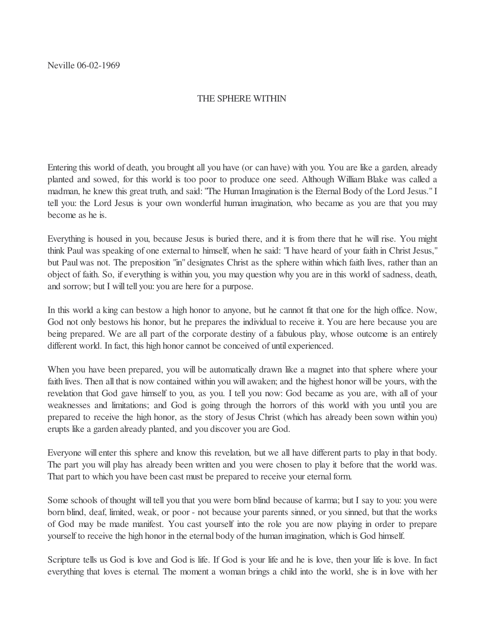 1969.06.02, The Sphere Within cover
