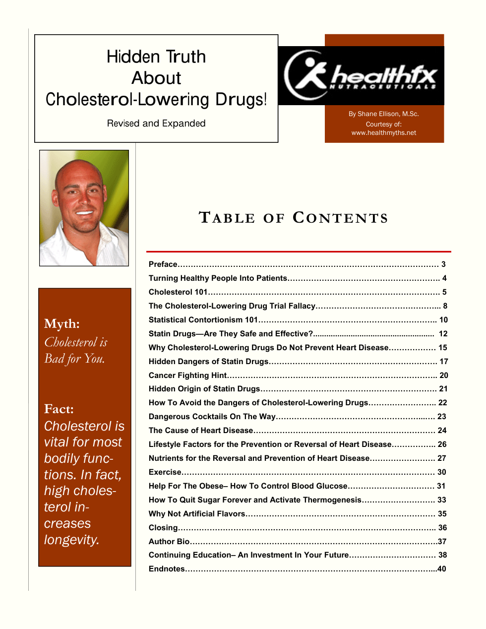Ellison - Hidden Truth About Cholesterol-Lowering Drugs (2006) cover