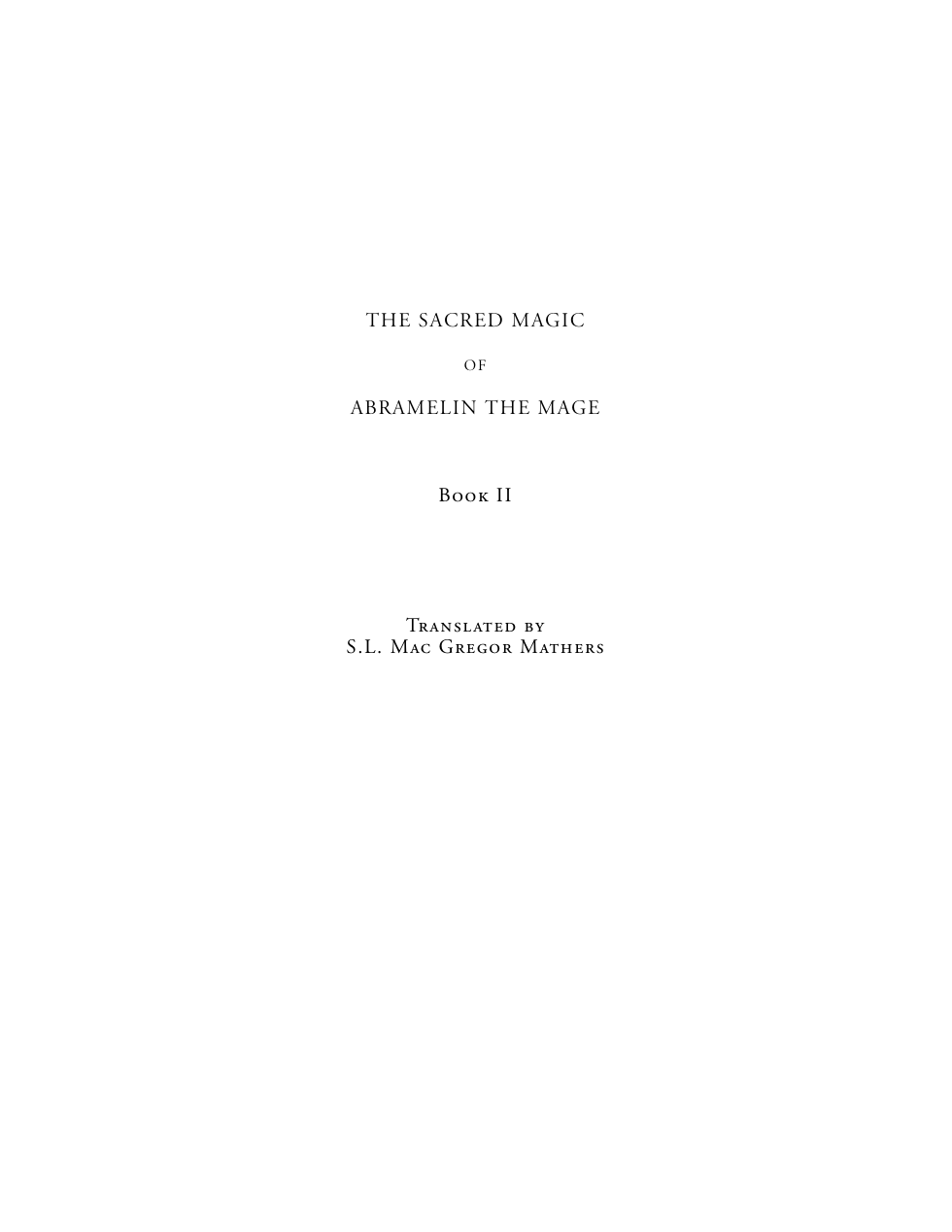 Sacred Magi Of Abramelin The Mage Vol 2 cover