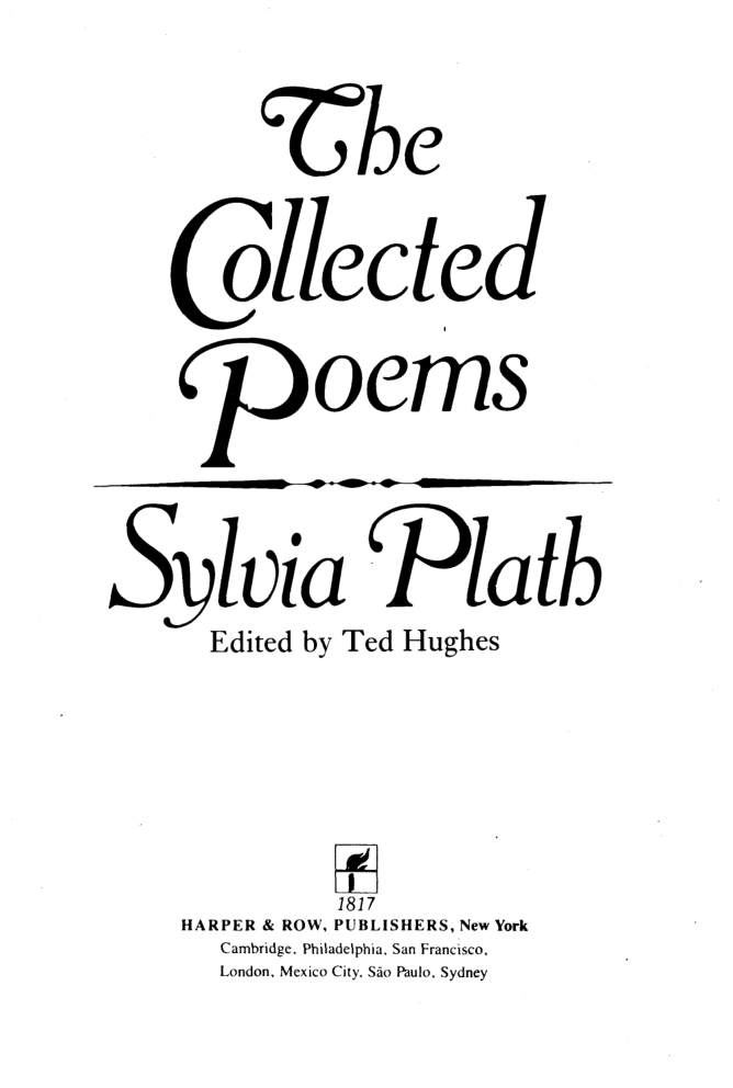 Sylvia Plath - The Collected Poems cover