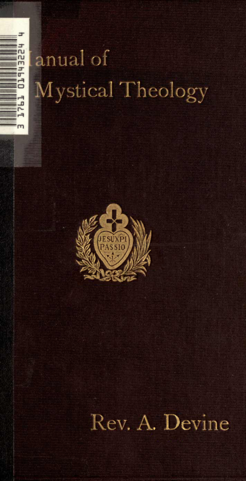 Arthur Devine - A Manual of Mystical Theology cover