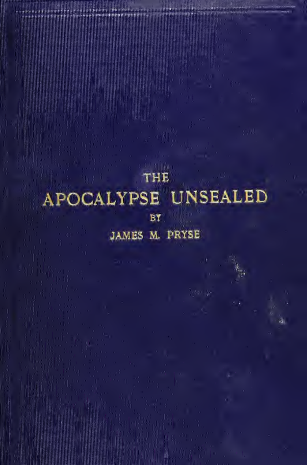 James M. Pryse - The Apocalypse Unsealed, 1910 cover