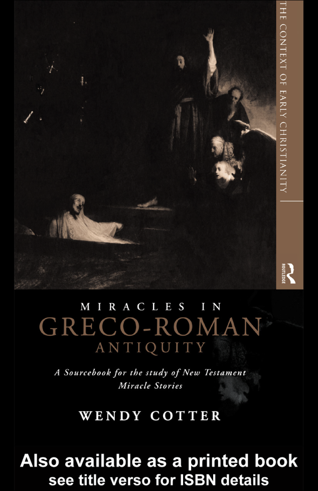 Miracles in Greco-Roman Antiquity A Sourcebook cover