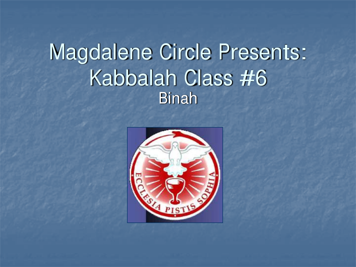 Kabbalah Class #6 cover