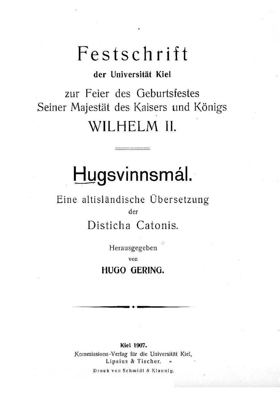 Hugsvinnsmál cover